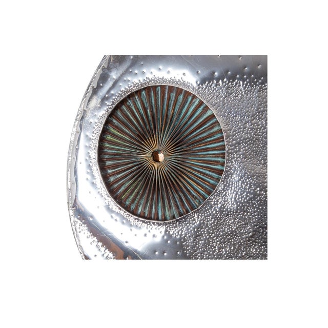 Mid-Century Art Brutalist Aluminum Copper Large Wall Sculpture Don Freedman For Sale - Image 10 of 10