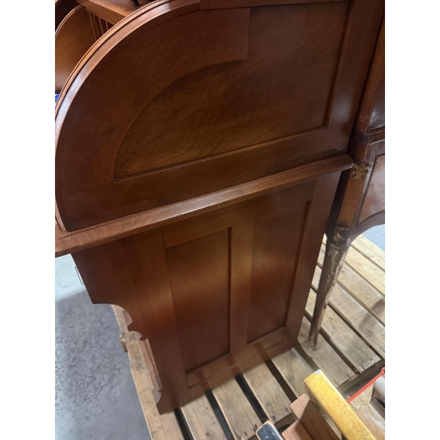 Brown Antique Victorian Walnut and Burl Wood Cylinder Desk For Sale - Image 8 of 11