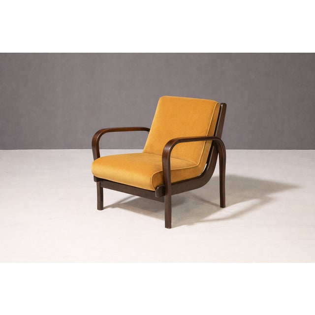 Mid-Century Modern Vintage Lounge Chair from Koželka & Kropáček, 1940s For Sale - Image 3 of 15