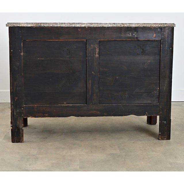 French 19th Century Mahogany Marble-top Commode For Sale - Image 15 of 16