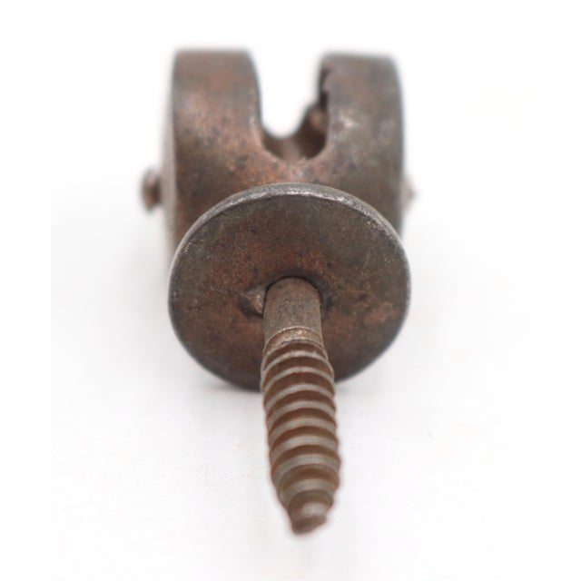 Pair of Antique Cast Iron Window Sash Pulleys For Sale - Image 6 of 10