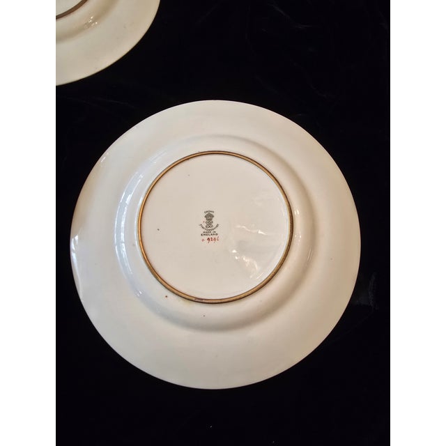 Pre Mid Century Vintage Set of 6 Gold Overlay Plates For Sale In Boston - Image 6 of 11