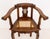 Brown Pair of Lyre Form Back Walnut Tub Chairs For Sale - Image 8 of 11