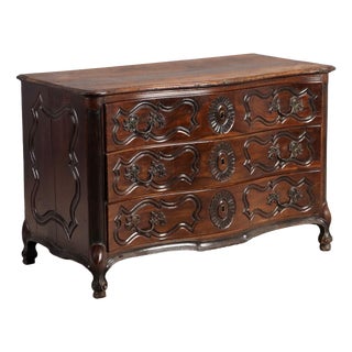 Antique French Chest of Drawers in Walnut For Sale