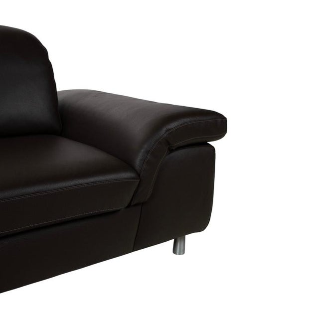 Animal Skin Model 29830 2-Seater Sofa in Dark Brown Leather from Willi Schillig For Sale - Image 7 of 17