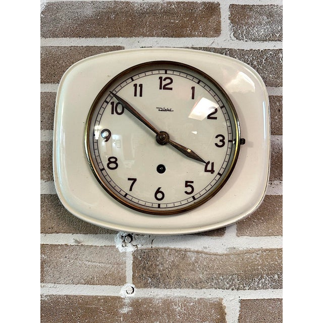 Vintage German Wall Clock from Diehl, 1950s For Sale - Image 6 of 6