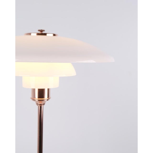 Vintage Table Lamp in Copper and White Opal by Poul Henningsen for Louis Poulsen, 2015 For Sale - Image 9 of 11