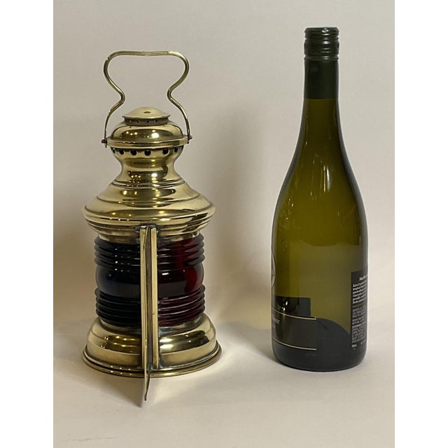 Traditional Port and Starboard Boat Lantern For Sale - Image 3 of 10