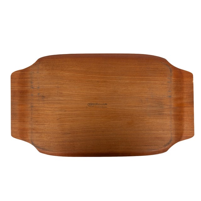 Wood Swedish Curved Teak Serving Tray by Ary Produkter, 1960s For Sale - Image 7 of 10