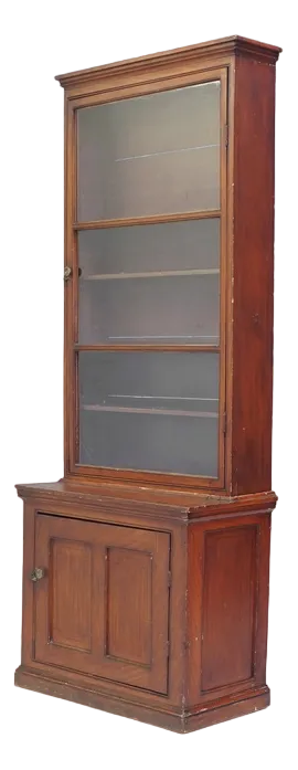Vintage Glazed Cupboard, 1860s
