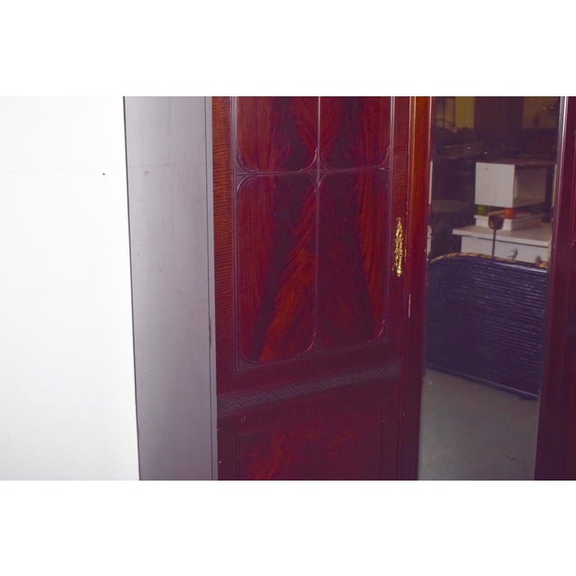 English Mahogany Wardrobe with Mirror, 1910 For Sale - Image 6 of 10
