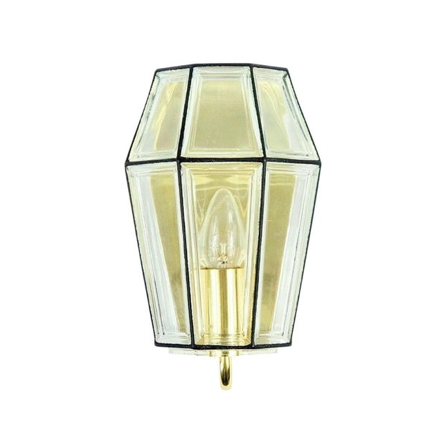 Stunning set of 4 mid-century modern wall lights/sconces from limburg, germany's leading glasswork, renowned for its...