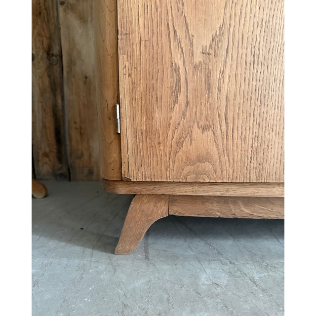 Vintage Art Deco Oak Wardrobe, 1930s For Sale - Image 13 of 18