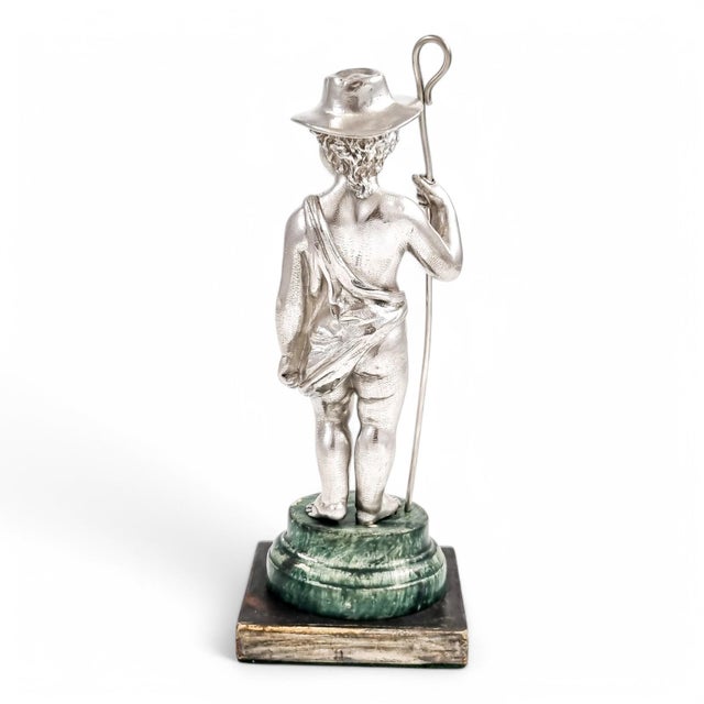 Sterling Silver Shepherd Boy Figure by Barnard, 1860s For Sale - Image 4 of 18