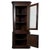 19th Century English Antique Oak Glazed Corner Cabinet For Sale - Image 3 of 6