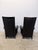 Umberto Asnago Black Leather Peggy Lounge Chairs for Georgetti, 1990s - A Pair For Sale In Miami - Image 6 of 18