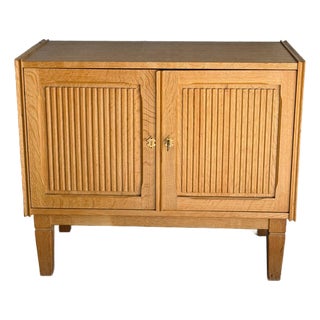 Danish Oak Small Storage Cabinet Mid-Century Modern 1960s For Sale