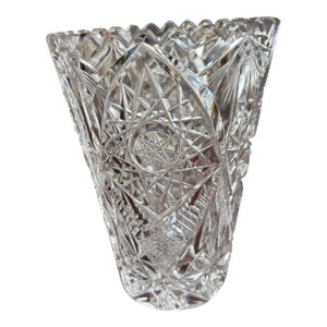 Antique American Brilliant Cut Glass Vase
