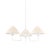 Mitzi Gladwyne 29.5 in. 3 Light Chandelier in Texture White Finish For Sale