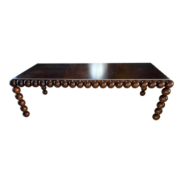 Jonathan Charles Mahogany Orb Dining Table For Sale