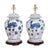 Pair of Vintage Brunschwig & Fils Cadiz Table Lamps - Blue and Cream Ceramic With Boar and Deer Motif For Sale - Image 17 of 17