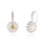 Metal Vintage Style 2.29 Ct Fancy Yellow Diamond Floral Cluster Drop Earrings 18k Gold- A Pair For Sale - Image 7 of 14