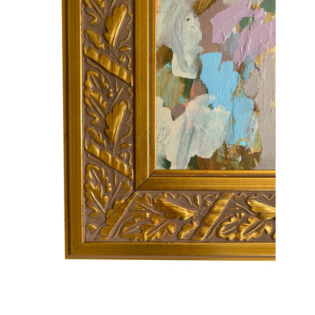 Paint "Partly Cloudy" Set of 2 Framed Mini Paintings by Jessalin Beutler For Sale - Image 7 of 7