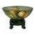 Antique Jean Pouyat Limoges Punch Bowl, Hand-Painted With Original Figural Stand, France For Sale