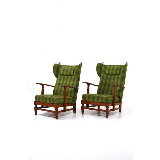Set of Swedish Modern Lounge Chairs by Gunnar Göperts, in Very Good conditions. Designed 1920 to 1949 This piece has an...