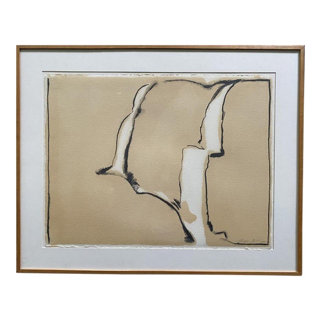 Bryan Hunt 1979 Waterfall Painting For Sale