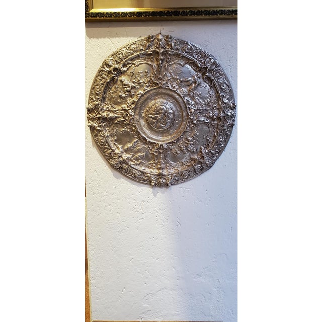 Silvered Bronze Plate, 1890s For Sale - Image 11 of 11