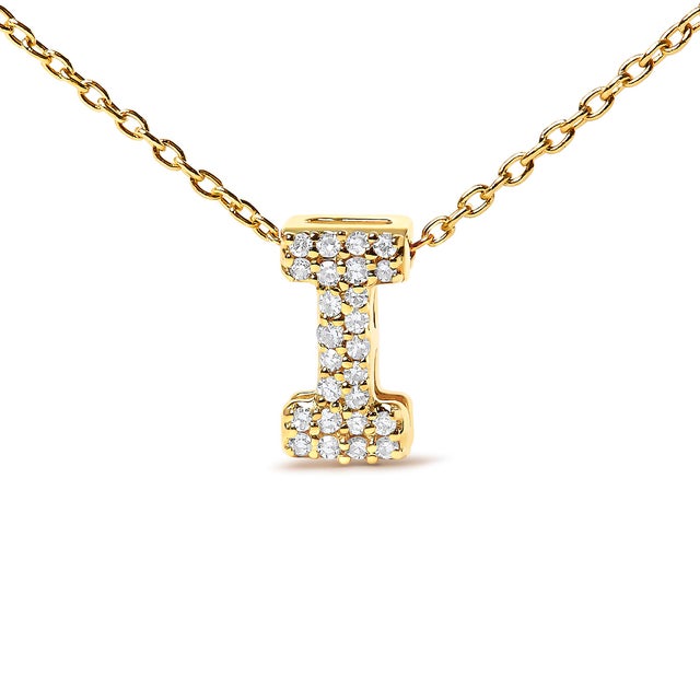 Elegance meets personalized charm in this exquisite pendant, meticulously crafted from radiant 10K yellow gold enhances...