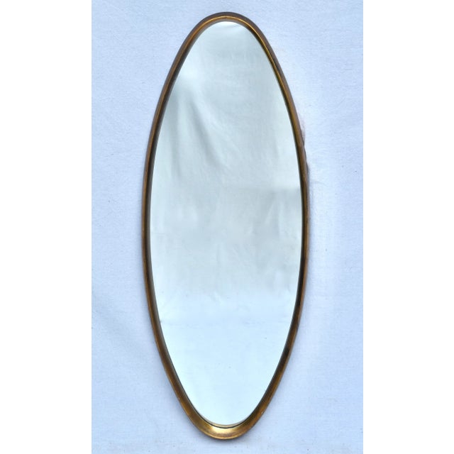 Vintage Labarge Oval Gilt-Wood Mirror, Italy 1960's For Sale - Image 11 of 11