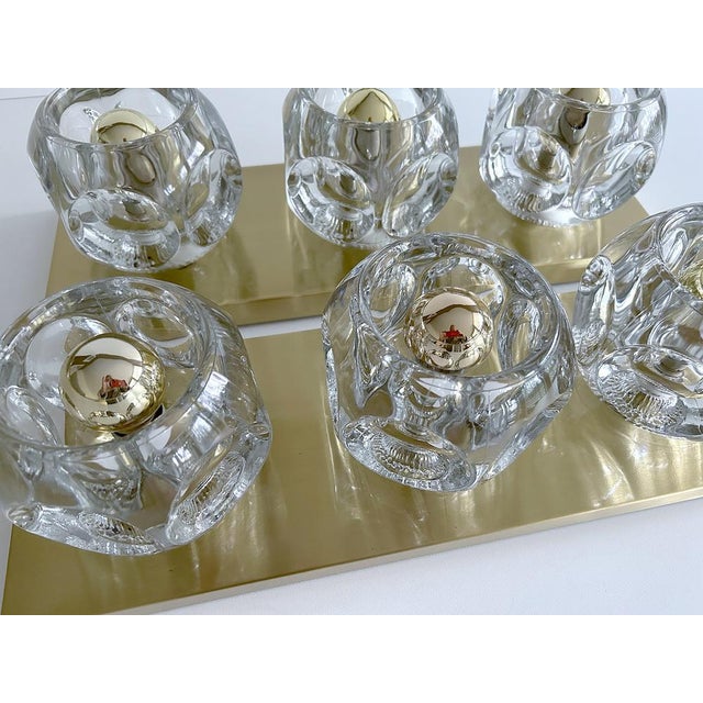 Large Glass Sconces from Peill & Putzler, 1970s, Set of 2 For Sale - Image 11 of 18