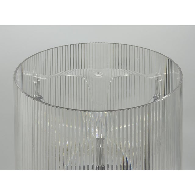 1980s 1980s Ferruccio Laviani "Bourgie" Crystal Table Lamp for Kartell, Italy For Sale - Image 5 of 18