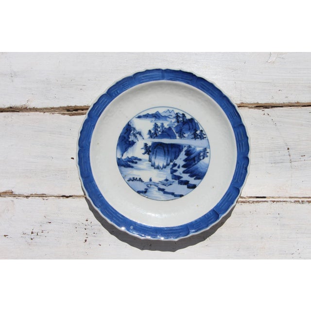1900s Antique Japanese Export Porcelain Saucer, Marked For Sale - Image 13 of 13