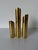 Mid Century Modern Danish Brass Cylinder Candle Holders – Set of 3 For Sale - Image 4 of 10