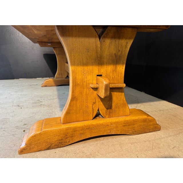 Vintage French Farmhouse Dining Table in Oak, 1925 For Sale - Image 11 of 18