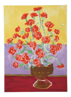 1970s John Grillo - Carnations Serigraph