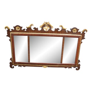 Federal Style Gilded Eagle Mantle Mirror For Sale