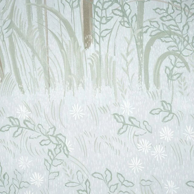 2020s Schumacher x Colette Cosentino Brindille Golden Accented Panel Set in Mineral - 3 Panels For Sale - Image 5 of 5