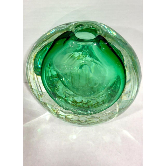 2010s Tulle Green Vase by Seguso For Sale - Image 5 of 7