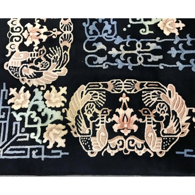 1940s Vintage Art Deco Chinese Rug-7’x 10’3” For Sale - Image 9 of 13