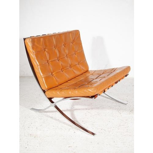 Ludwig Mies van der Rohe Vintage Barcelona Lounge Chairs by Mies Van Der Rohe for Knoll, 1970s, Set of 2 For Sale - Image 4 of 17