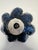Handmade Blue Lotus Flower Ceramic Bowl With Gilded Petals – Studio Pottery Accent For Sale - Image 4 of 6