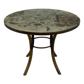 Philip and Kelvin LaVerne, Rare Center Table, Bronze, Usa, 1960s For Sale