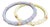Miriam Salat Flower Pattern Art Nou Bird Bangles In Resin & 18 K Gold, Silver For Sale