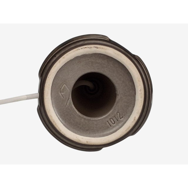 Einar Johansen, Table Lamp, Brown Stoneware, Denmark, 1960s For Sale - Image 9 of 10