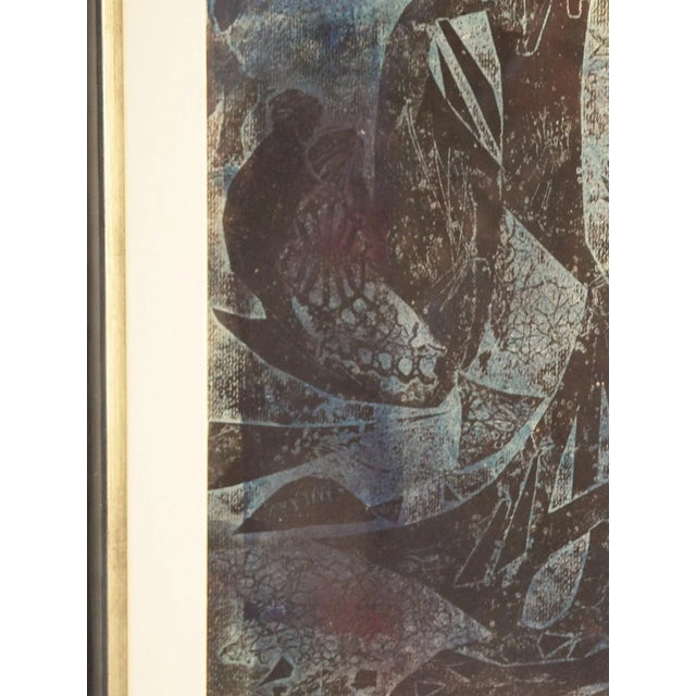 1960s Frantisek Emler, Lovers in Moonlight, Oil on Paper, 1965, Framed For Sale - Image 5 of 13