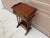 Mid 20th Century Mid-20th Century Brandt Walnut Faux Bamboo Side Table With Drawer & Magazine Rack For Sale - Image 5 of 17